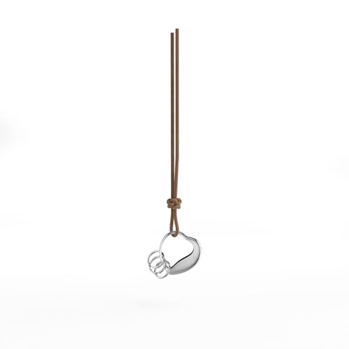 georg-jensen-heart-porte-cl-s-c-ur-acier-inoxydable-argent image 2