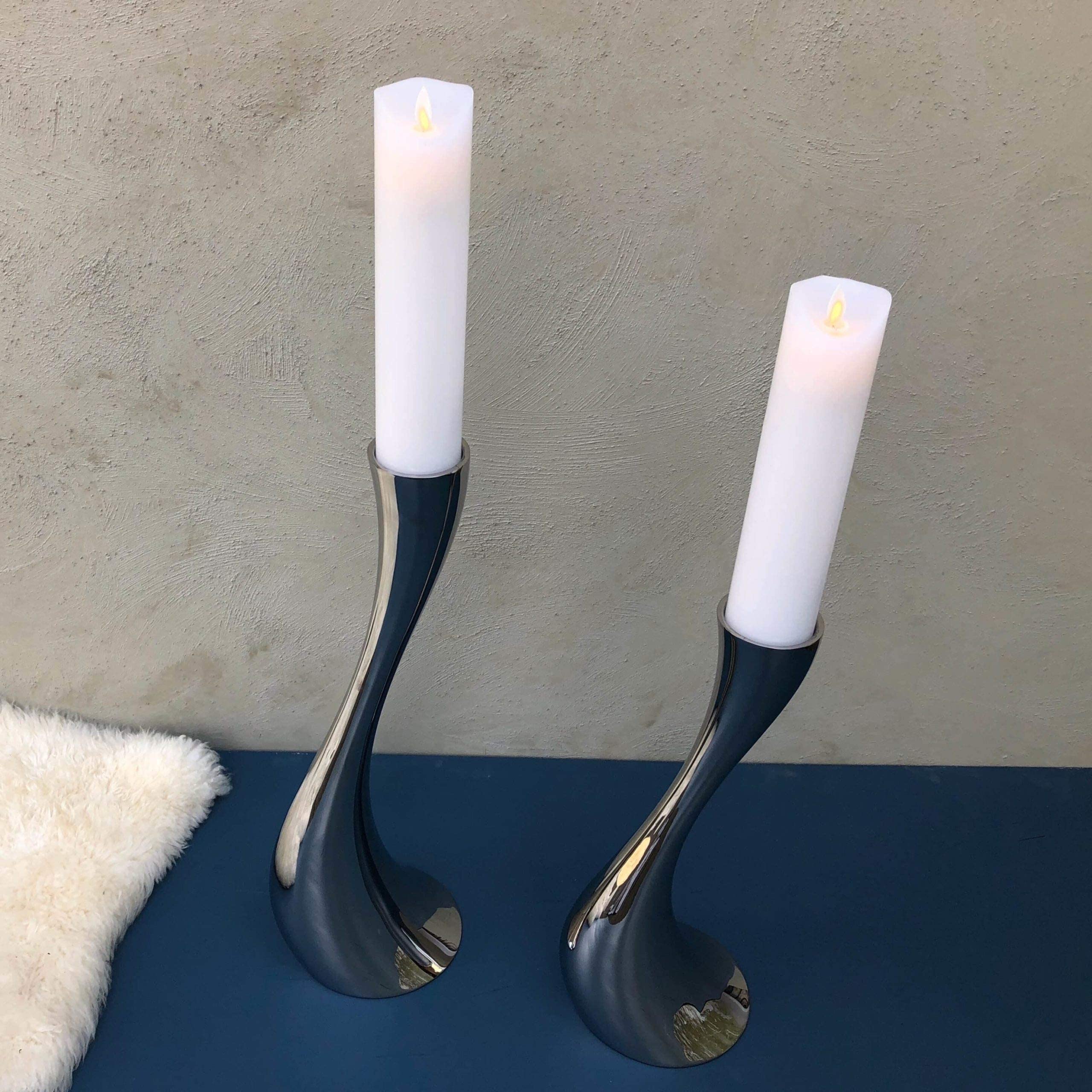 georg-jensen-koppel-bougies-piliers-blanches-lot-de-2-83-heures image 2