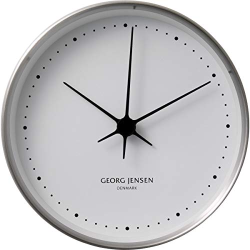 georg-jensen-koppel-horloge-murale-noire-quartz-22-cm image 8