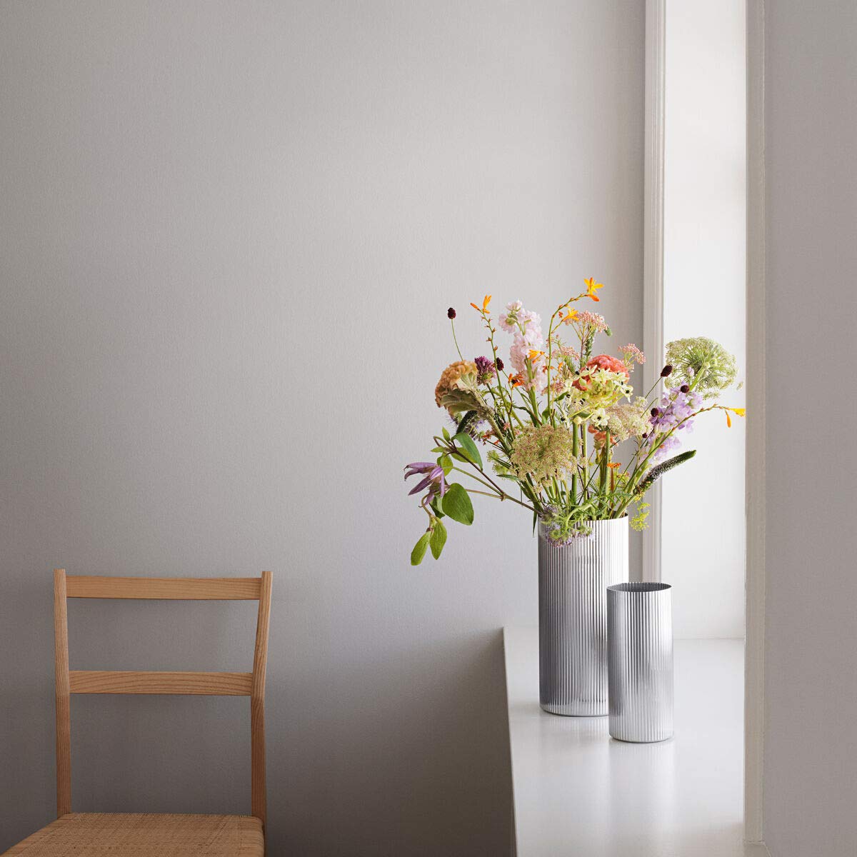 georg-jensen-bernadotte-vase-moyen-inox-taille-m-scandinave image 2