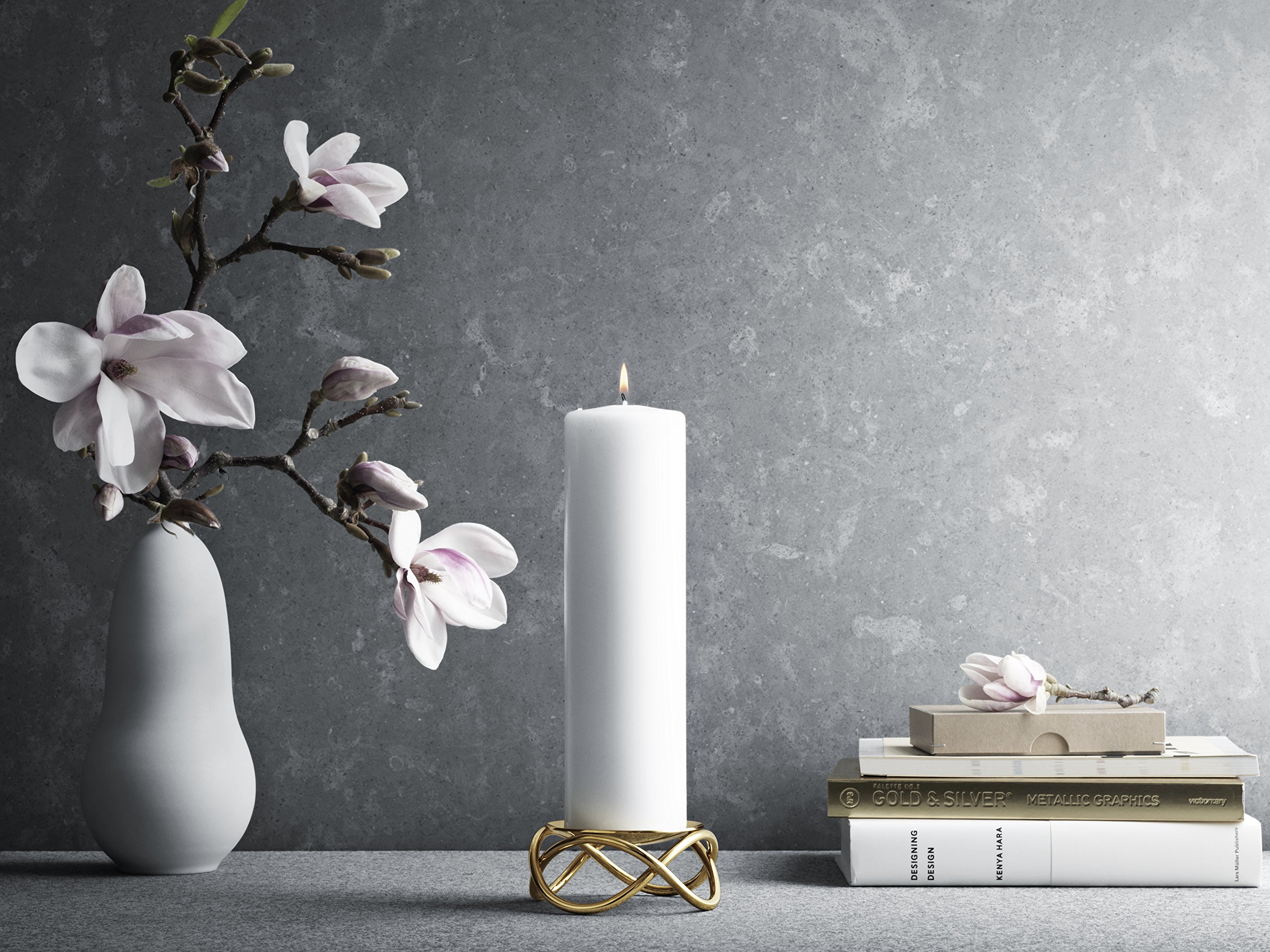 georg-jensen-glow-porte-bougie-grand-dor image 2
