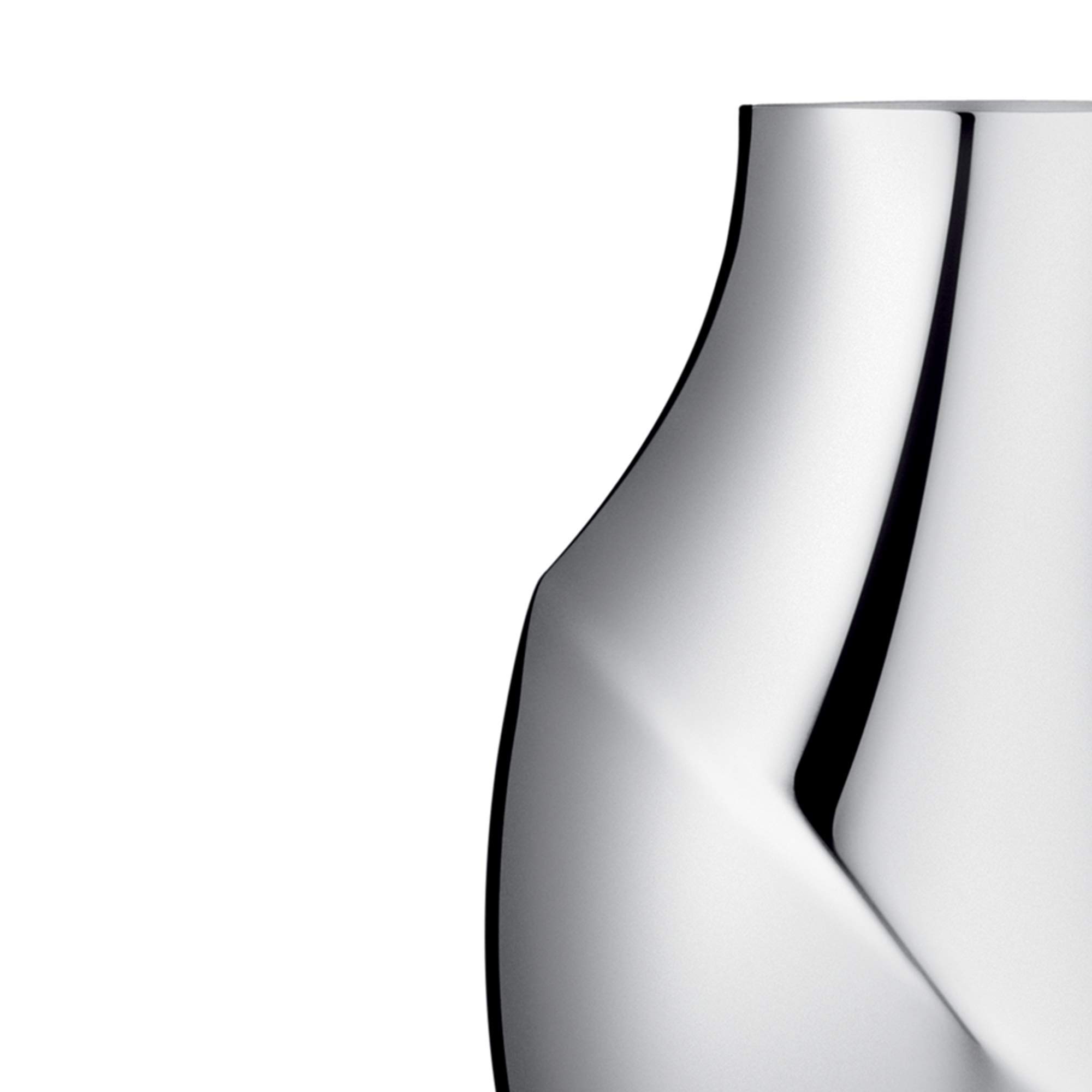 georg-jensen-flora-vase-acier-inoxydable-taille-m-23-cm image 2