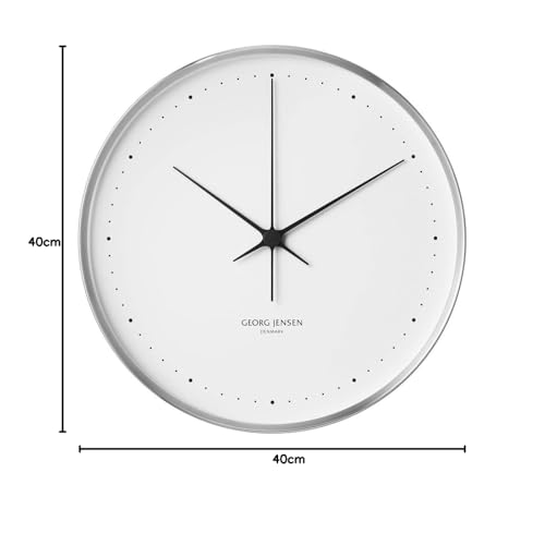 georg-jensen-koppel-horloge-murale-blanche-40-cm-inox image 4