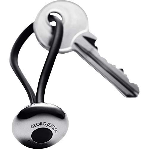 georg-jensen-ellipse-porte-cl-s-noir-acier-inoxydable image 4