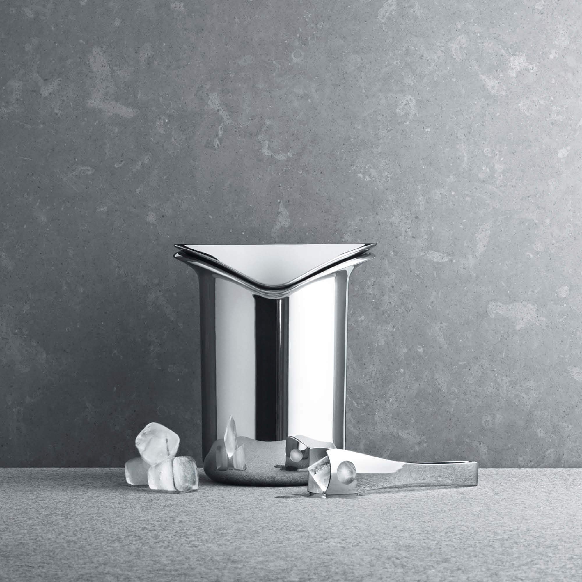 georg-jensen-wine-bar-seau-glace-inox-avec-pince image 6