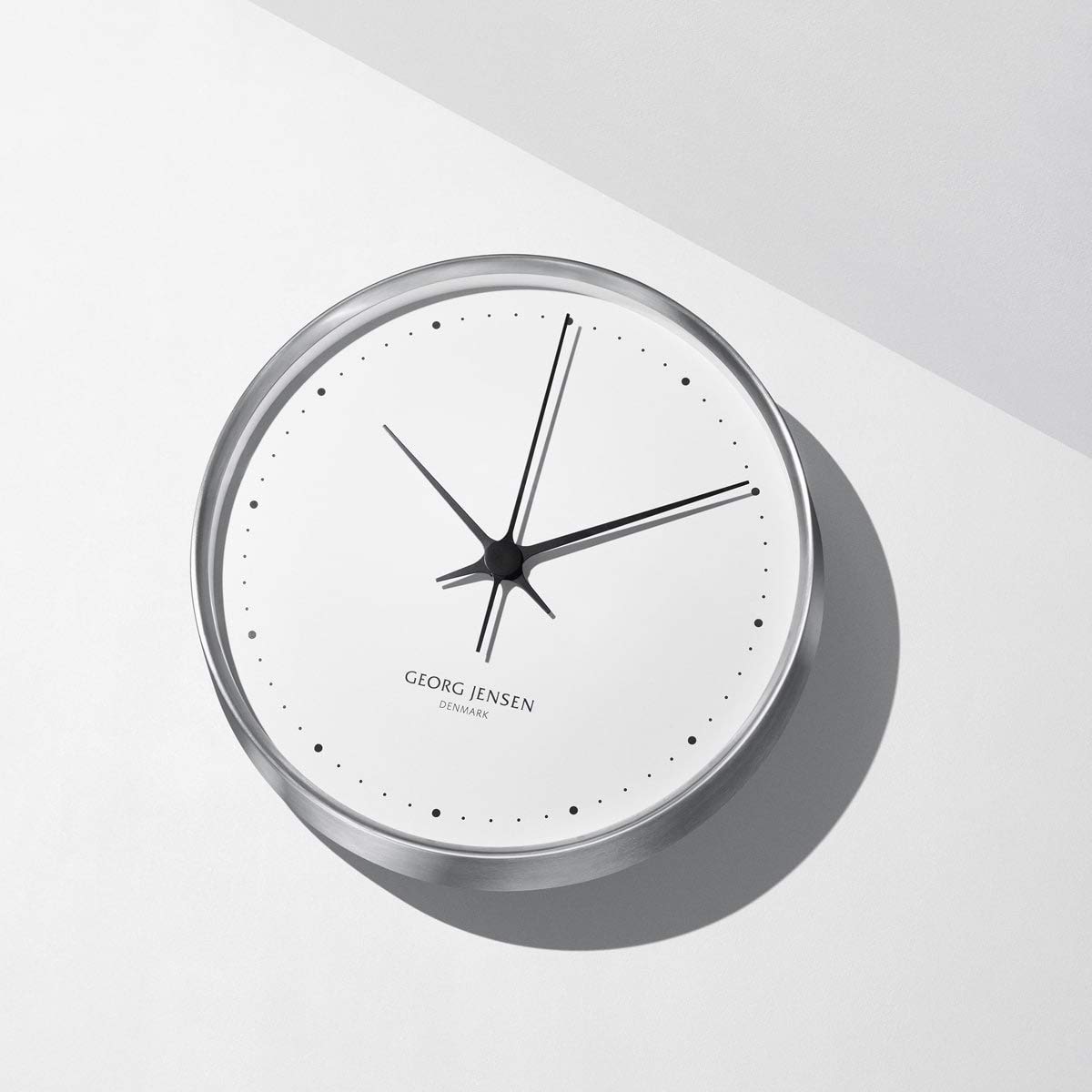 georg-jensen-koppel-horloge-murale-blanche-inox-30-cm-quartz image 4