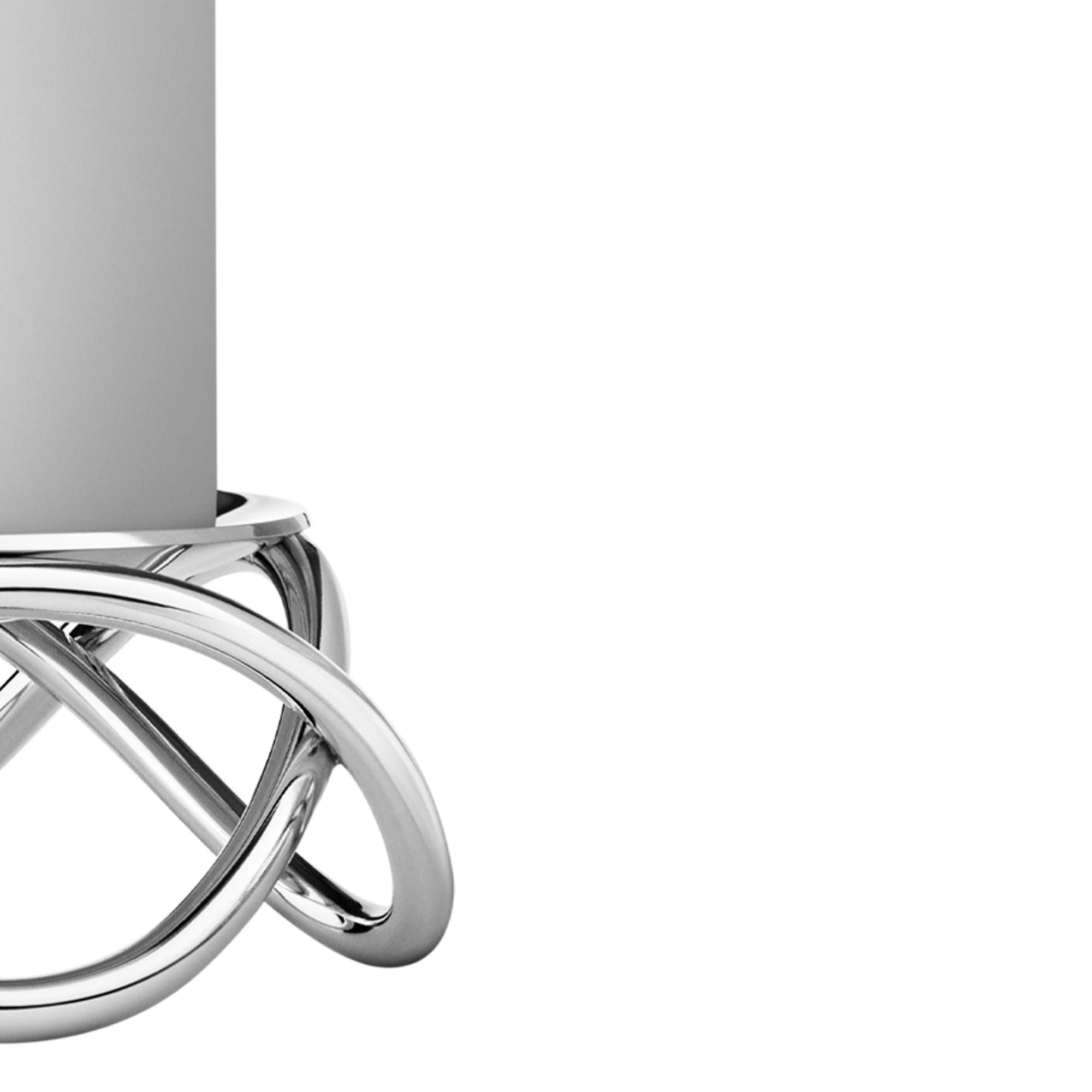 georg-jensen-glow-bougeoir-pilier-inox-mat-design-infini image 3