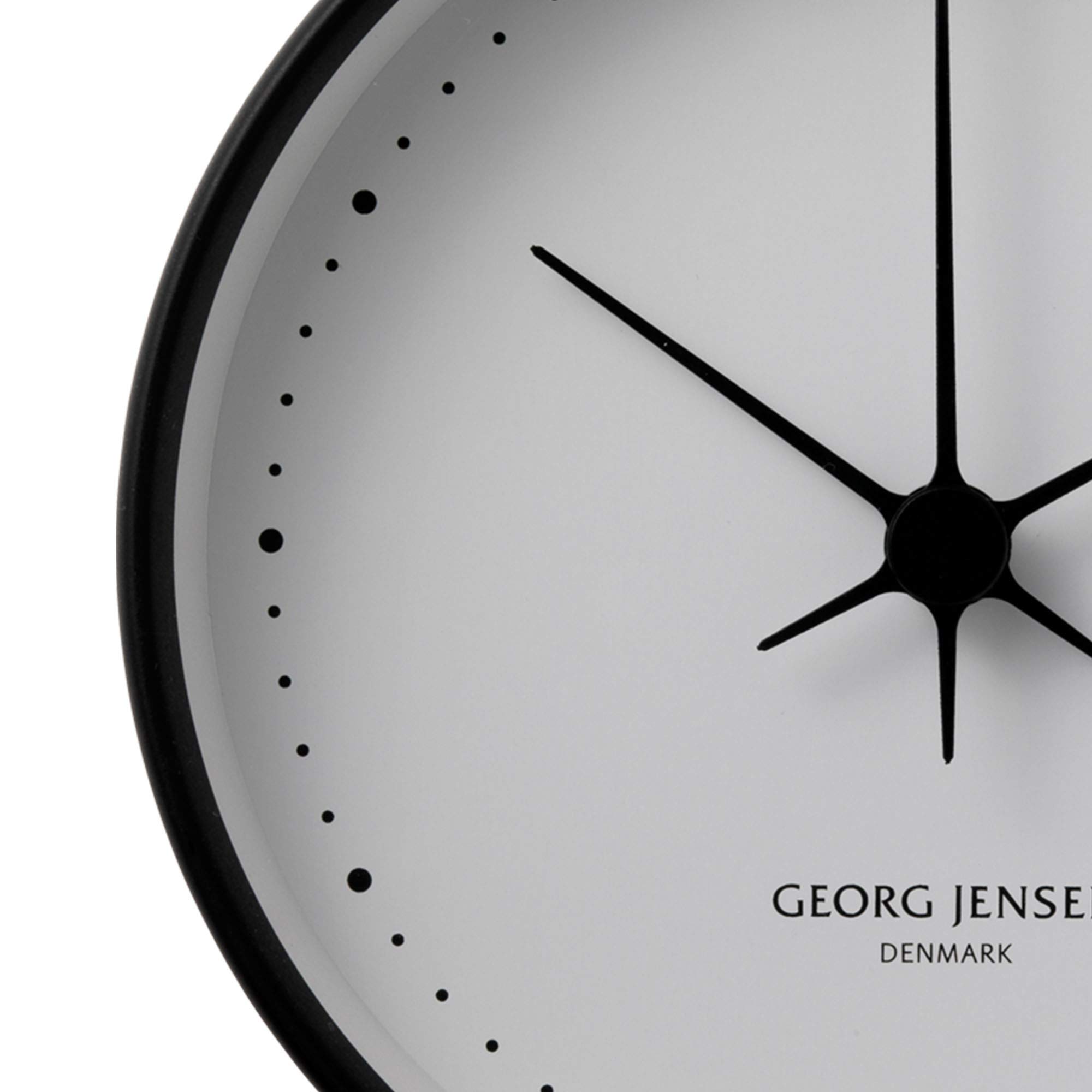 georg-jensen-koppel-horloge-murale-22-cm-noire-quartz image 3