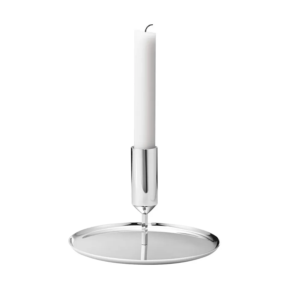 georg-jensen-koppel-tunes-bougeoir-bas-inox-17-cm-miroir image 1