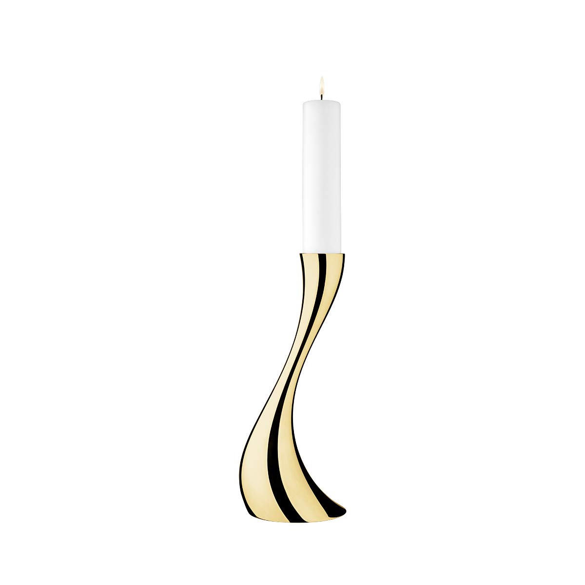 georg-jensen-cobra-bougeoir-dor-petit-40-cm-or-18-carats image 1