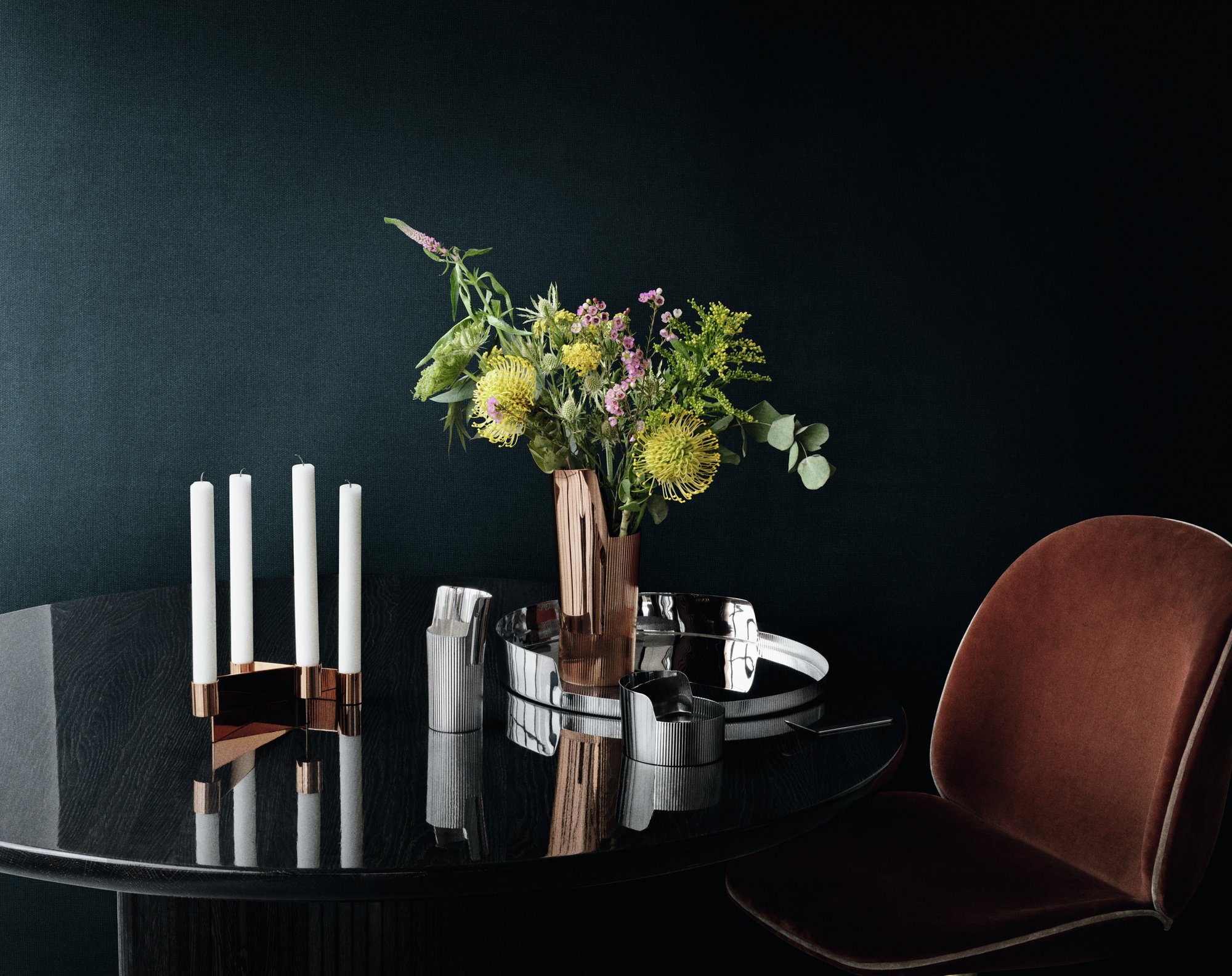 georg-jensen-arc-pichet-urquiola-inox-cuivr-23-cm image 4