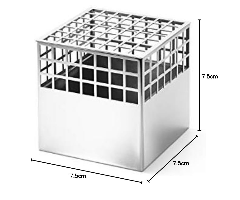 georg-jensen-matrix-vase-cube-inox-12-7-cm-miroir image 4