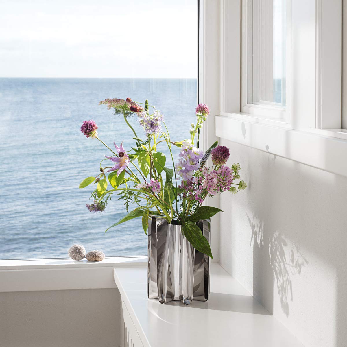 georg-jensen-frequency-vase-acier-inoxydable-poli-grand-mod-le-vague image 2