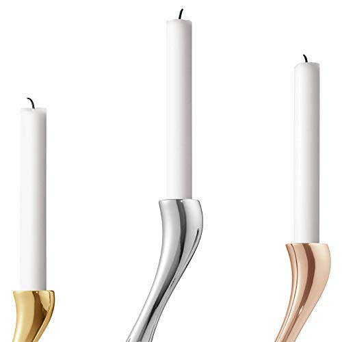 georg-jensen-cobra-lot-3-bougeoirs-dor-s-s-m-l image 8