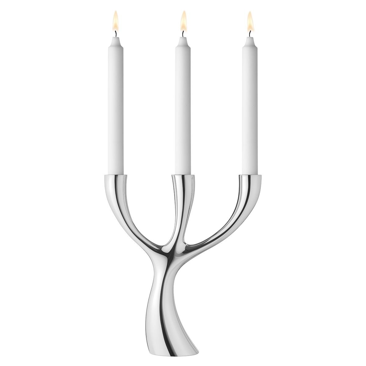 georg-jensen-cobra-chandelier-inox-3-bras-27-cm-poli image 1