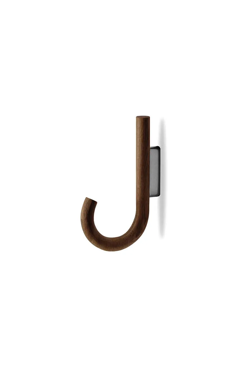 gejst-hook-pat-re-noyer-noir-porte-manteau image 1