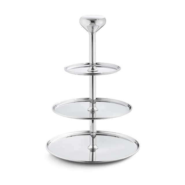 georg-jensen-alfredo-pr-sentoir-g-teau-inox-3-niveaux image 1