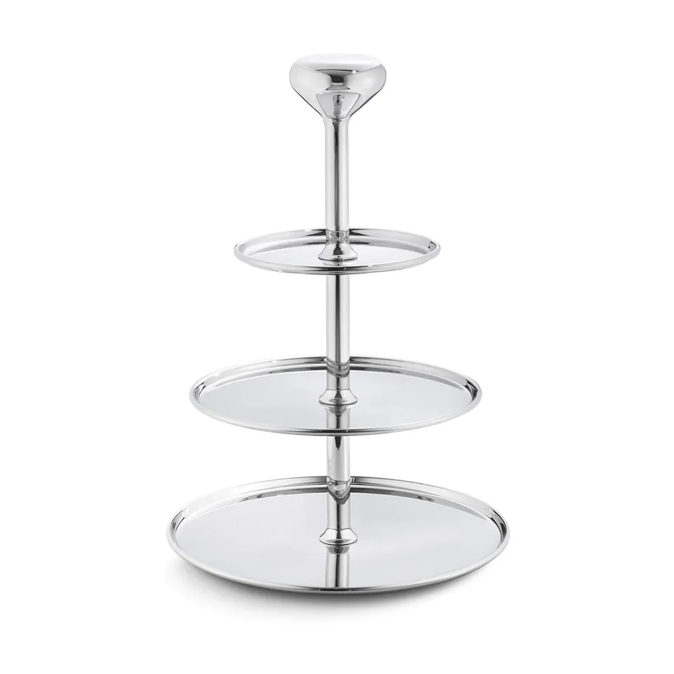 georg-jensen-alfredo-pr-sentoir-g-teau-inox-3-niveaux image 1