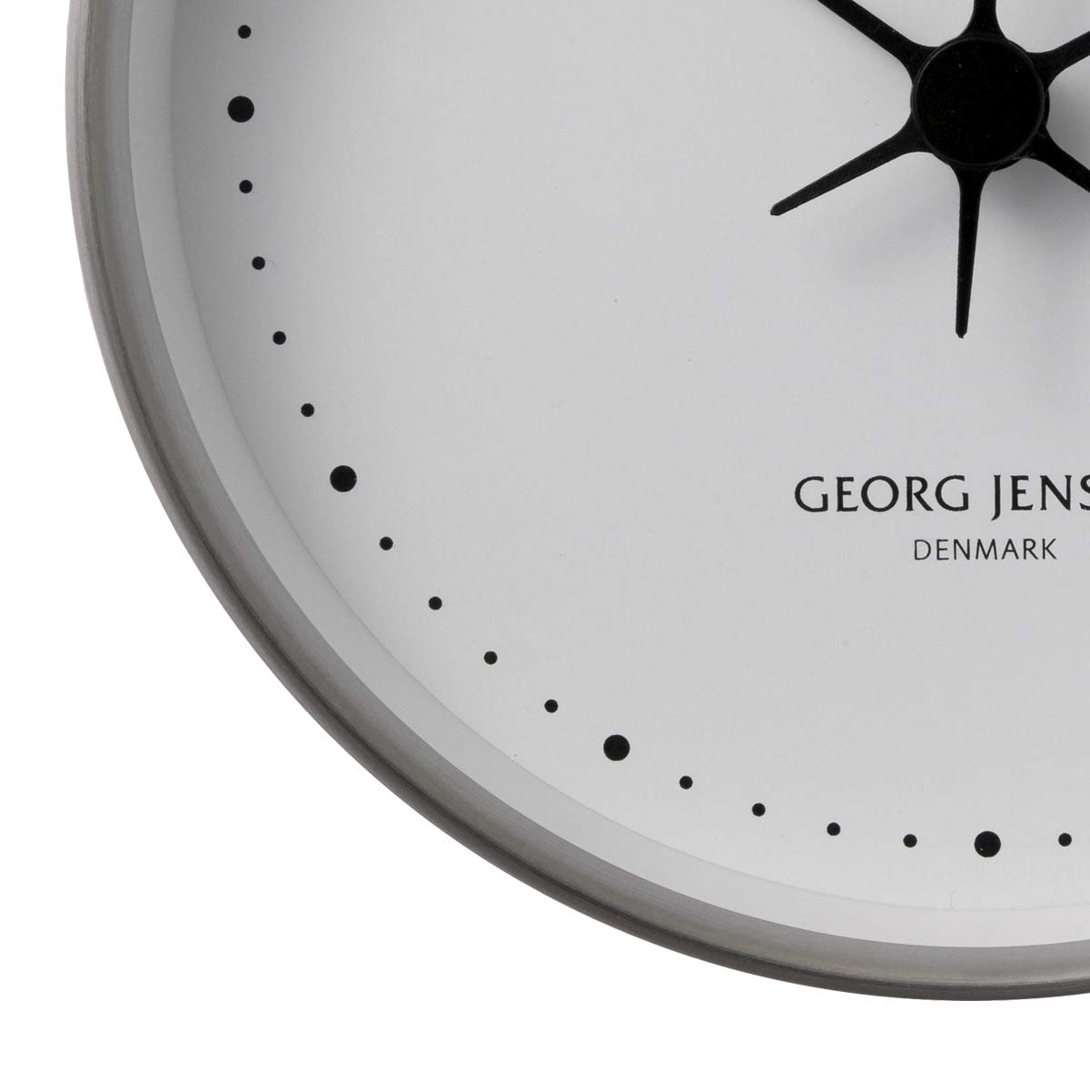 georg-jensen-koppel-horloge-murale-noire-quartz-22-cm image 2