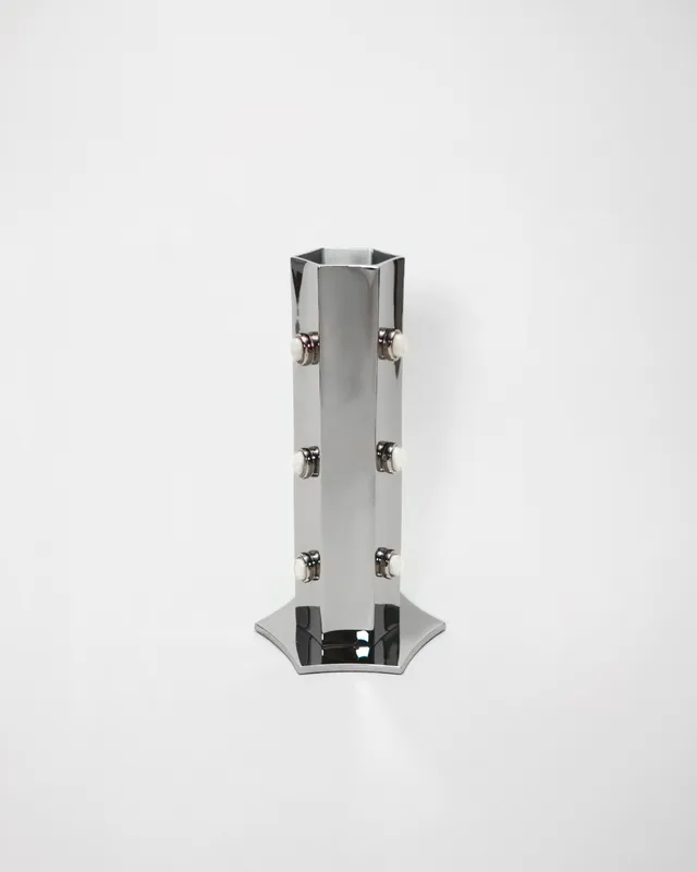 hein-studio-fleur-vase-titanium-30-cm-laiton-fait-main image 1
