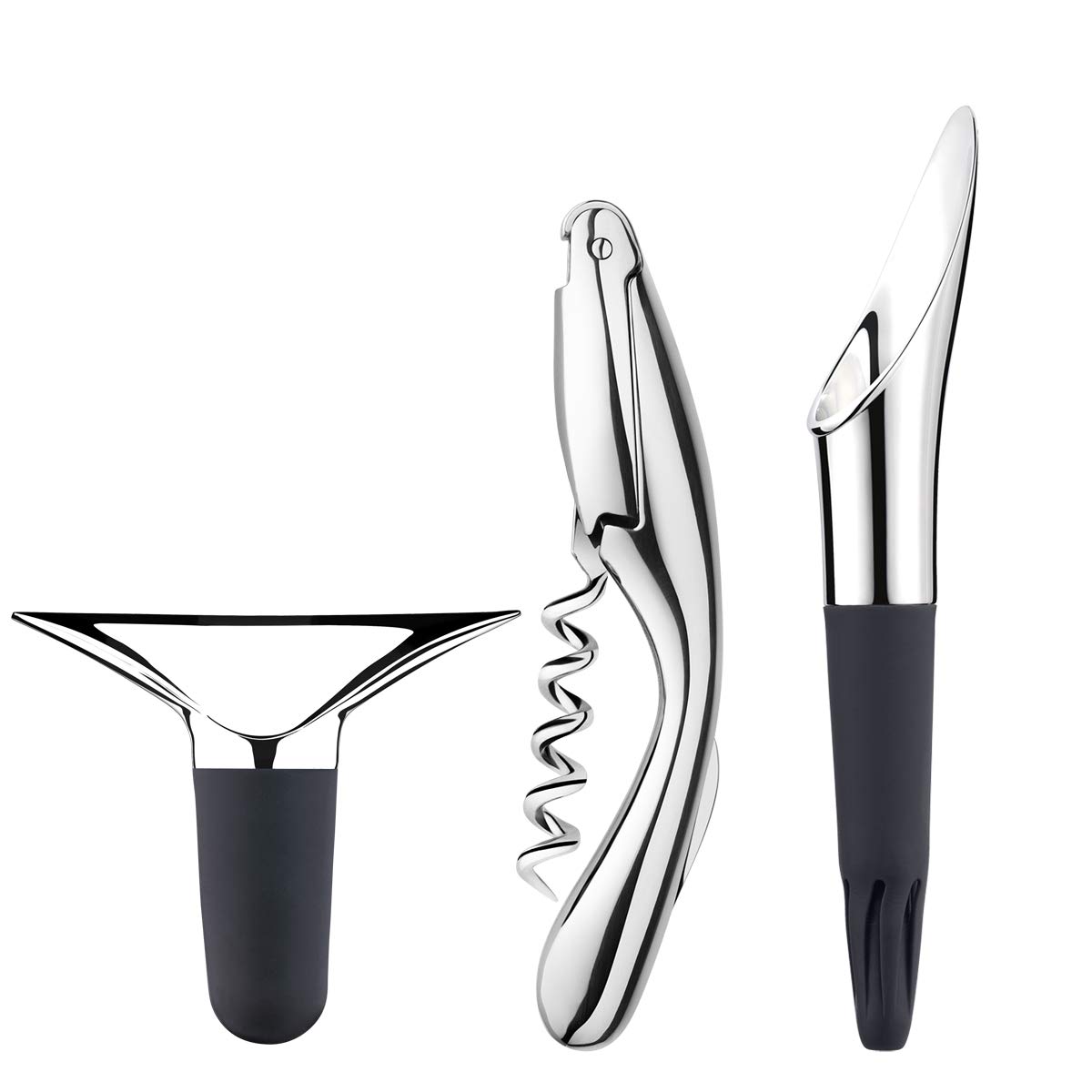 georg-jensen-wine-bar-coffret-vin-3-pi-ces-tire-bouchon-inox image 1
