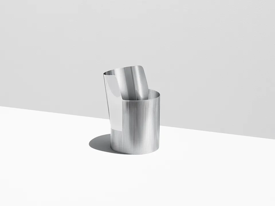 georg-jensen-arc-vase-inox-poli-27-cm-nervur image 1