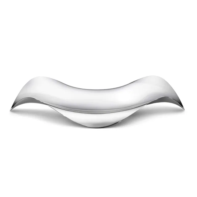 georg-jensen-cobra-plateau-ovale-inox-poli-d-coratif image 1