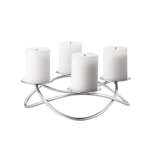 georg-jensen-season-bougeoir-couronne-inox-argent-31-5-cm image 1