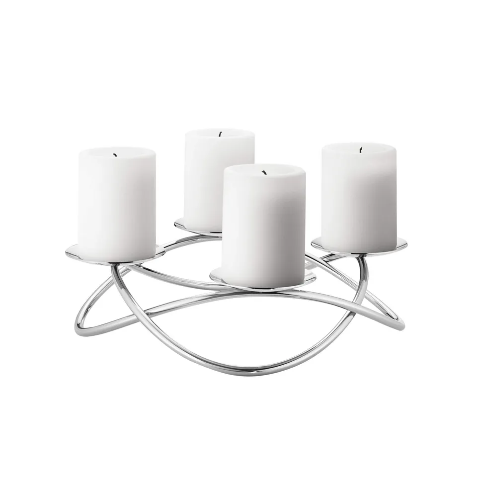 georg-jensen-season-bougeoir-couronne-inox-argent-31-5-cm image 1
