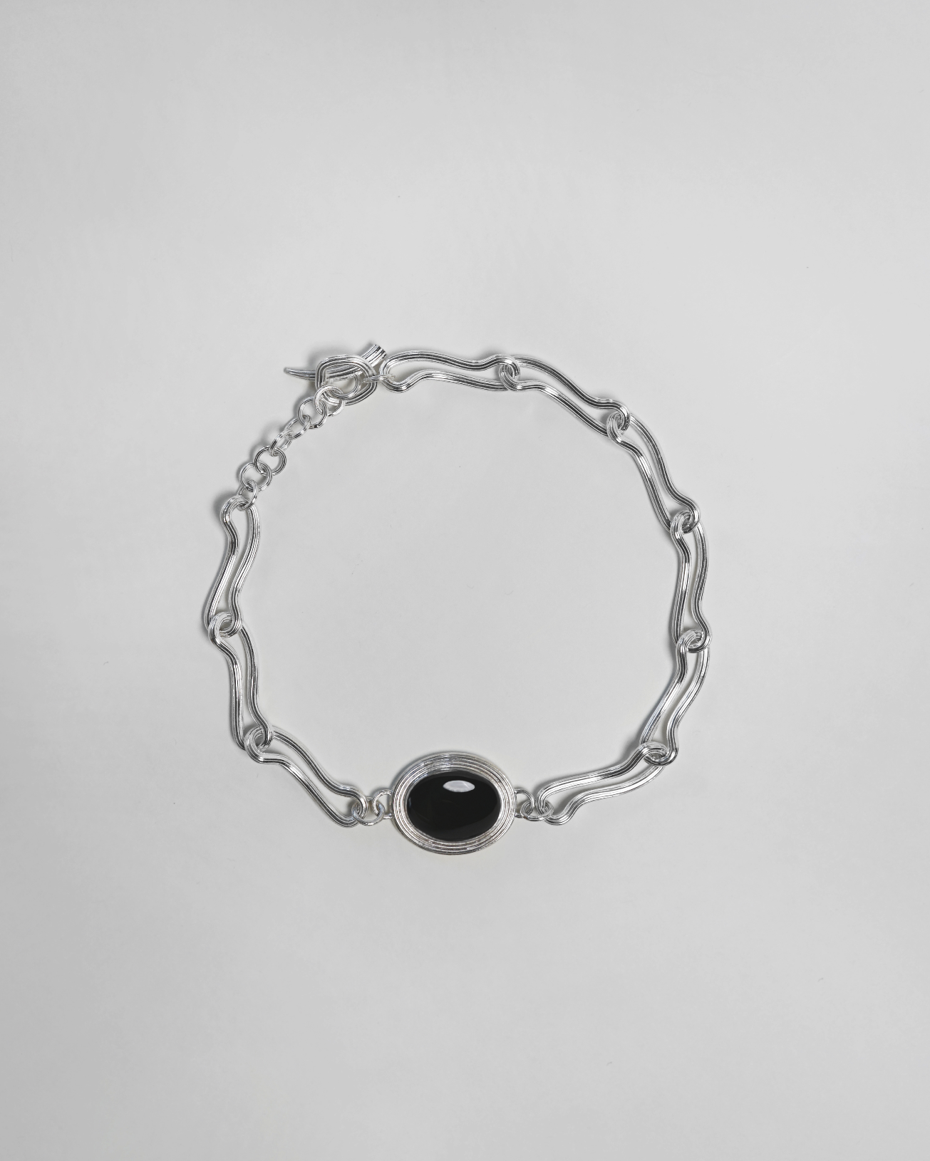 hein-studio-de-la-mer-collier-argent-onyx-noir image 1