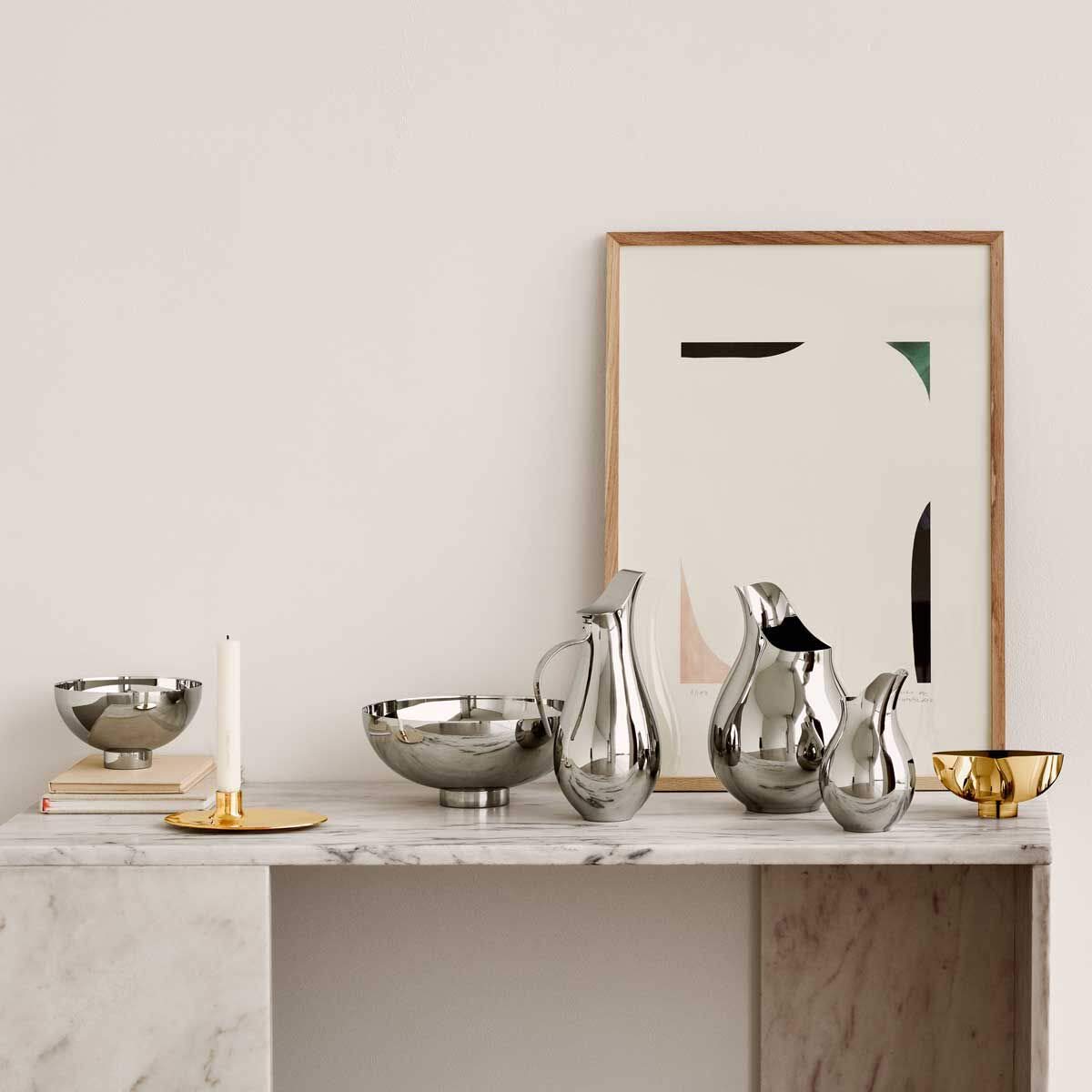 georg-jensen-arc-ilse-bol-inox-argent-16-cm-miroir image 3