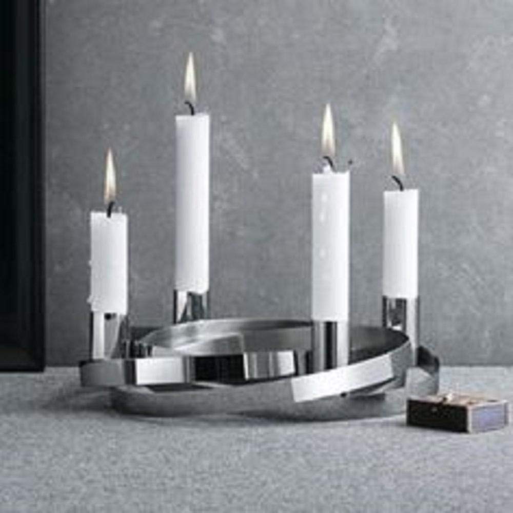 georg-jensen-koppel-bougie-blanche-pilier-10-cm-paraffine image 2