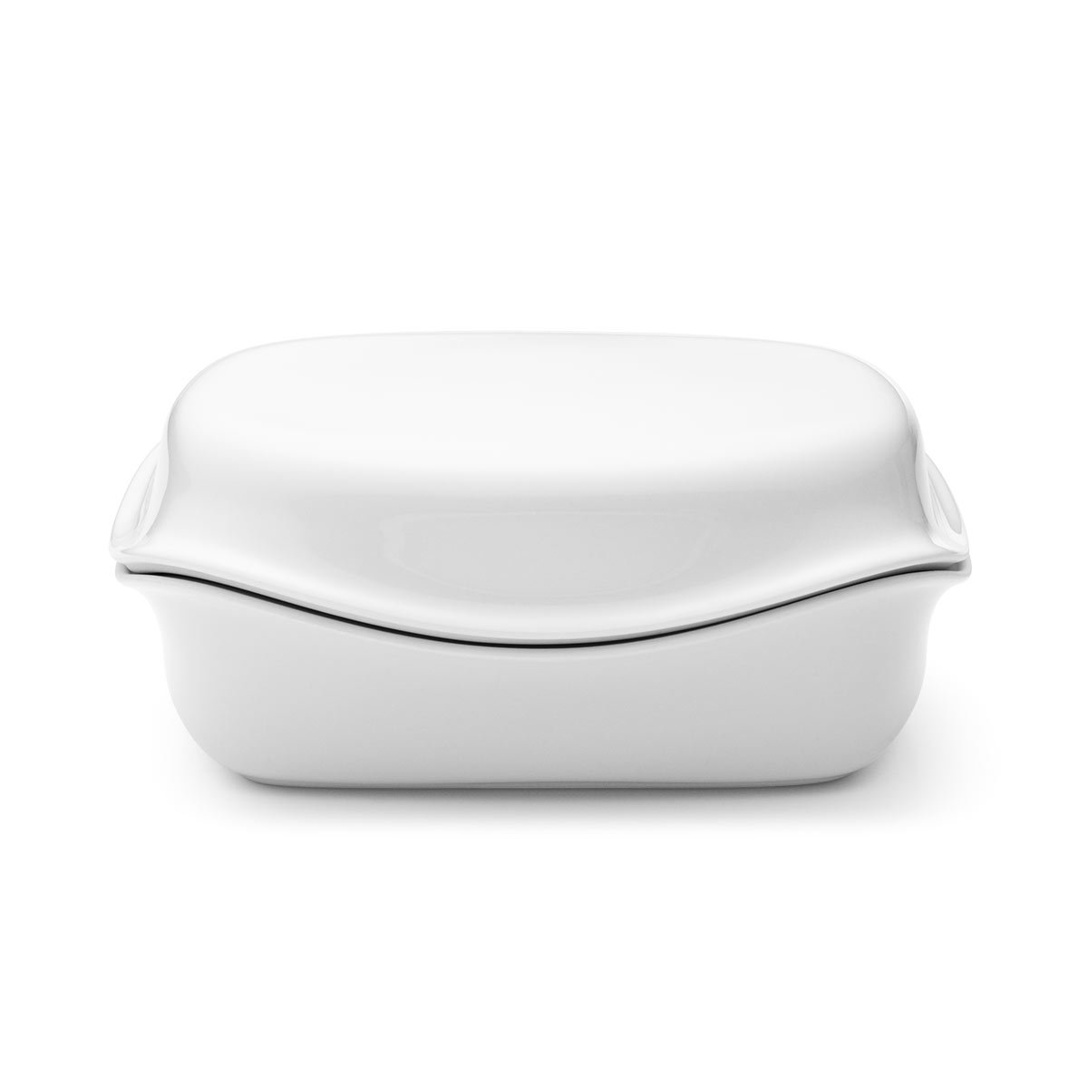 georg-jensen-copenhagen-beurrier-porcelaine-blanche image 1
