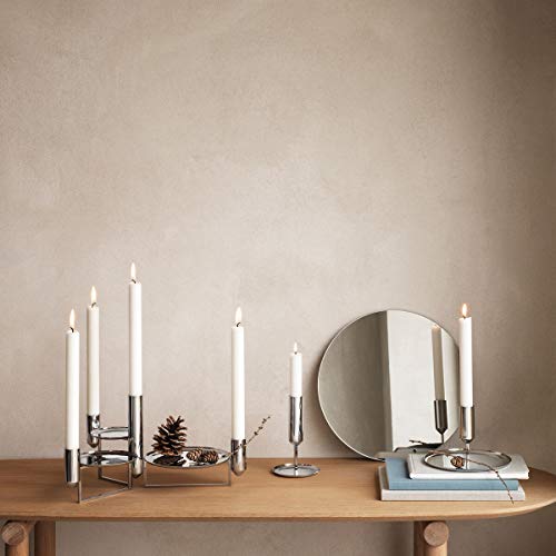 georg-jensen-tunes-bougeoir-plateau-inox-miroir-4-bougies image 6