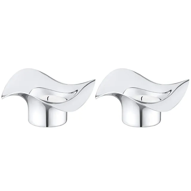 georg-jensen-cobra-photophores-inox-lot-de-2 image 1