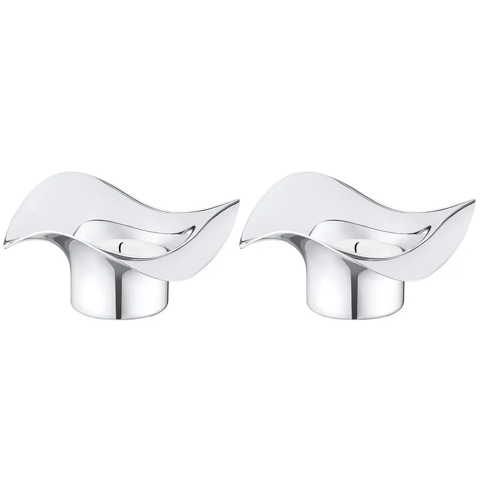 georg-jensen-cobra-photophores-inox-lot-de-2 image 1