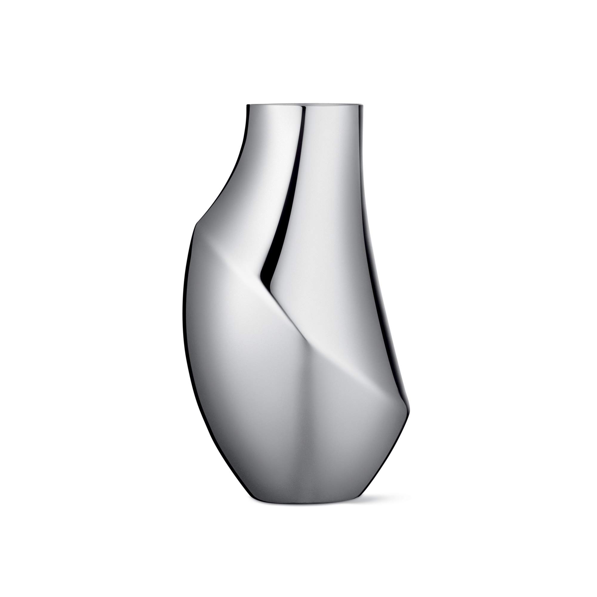 georg-jensen-flora-vase-acier-inoxydable-taille-m-23-cm image 1