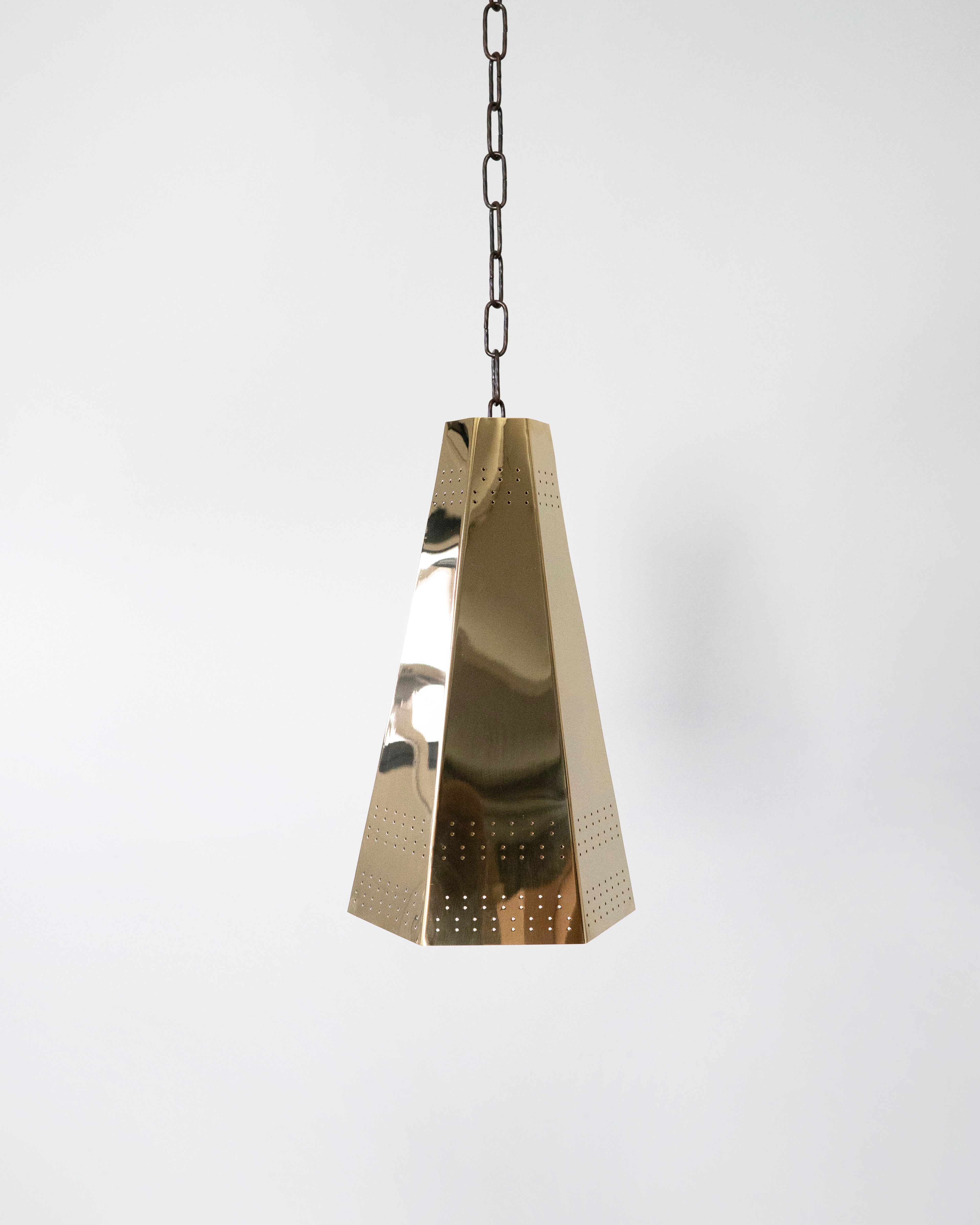 hein-studio-bowie-plafonnier-laiton-poli-e14-h40-cm image 1