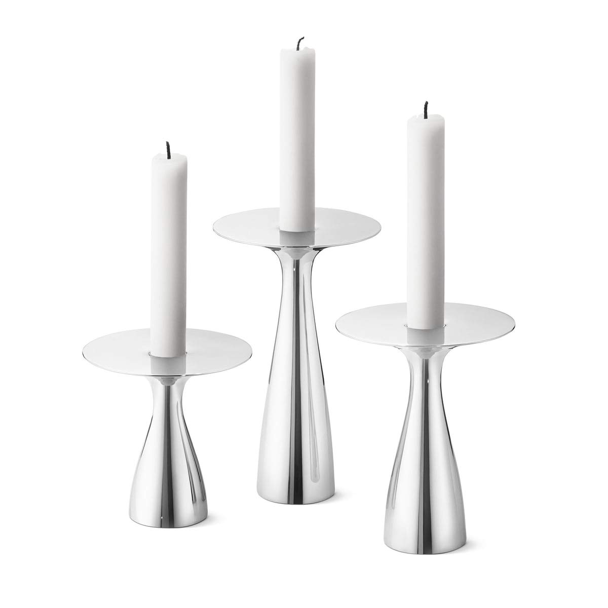 georg-jensen-alfredo-bougeoirs-inox-lot-de-3 image 1