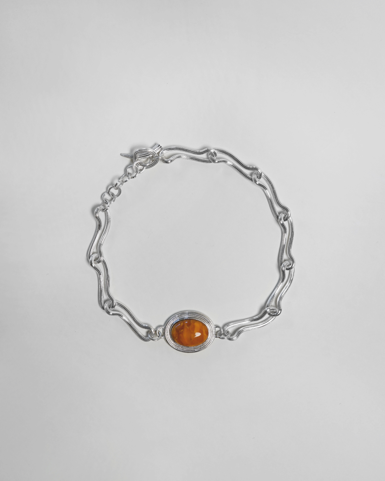 hein-studio-de-la-mer-collier-ambre-argent-925-42-cm image 1