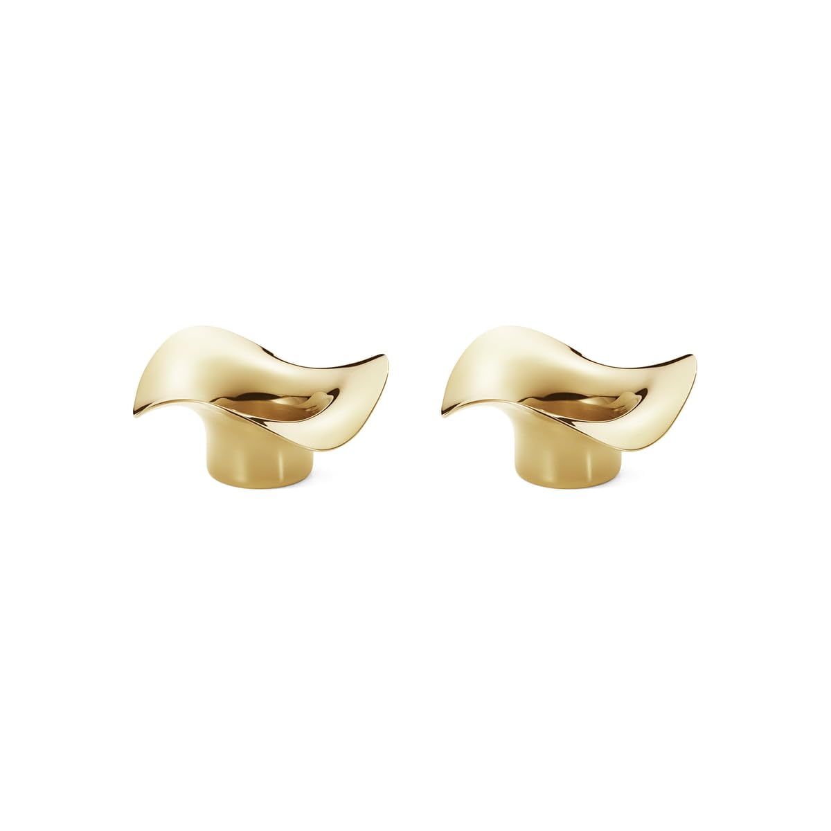 georg-jensen-cobra-lot-2-photophores-dor-s-bougeoir image 1