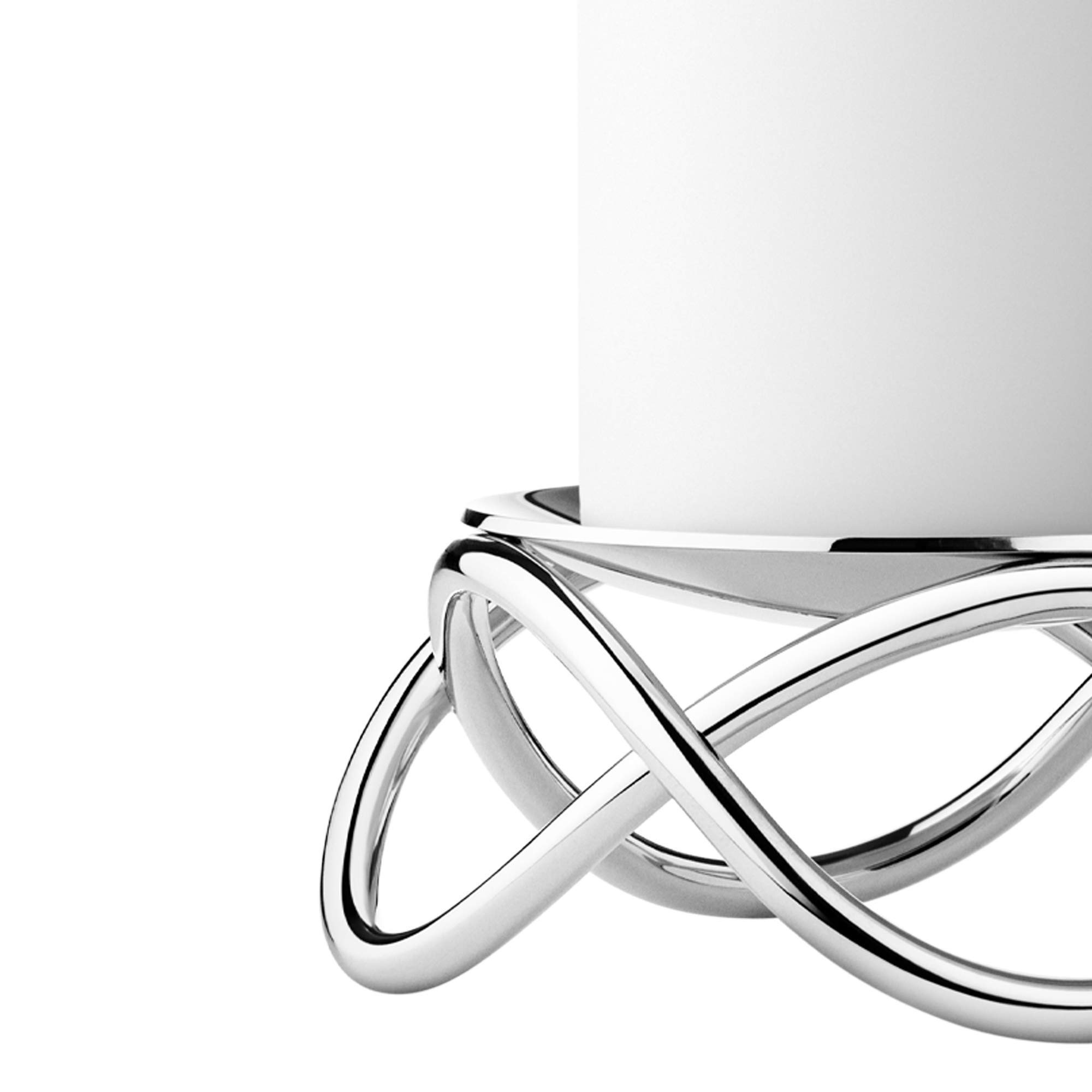 georg-jensen-glow-bougeoir-pilier-inox-mat-design-infini image 2