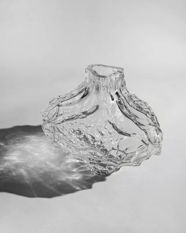 hein-studio-canyon-vase-verre-transparent-large-23-cm image 1