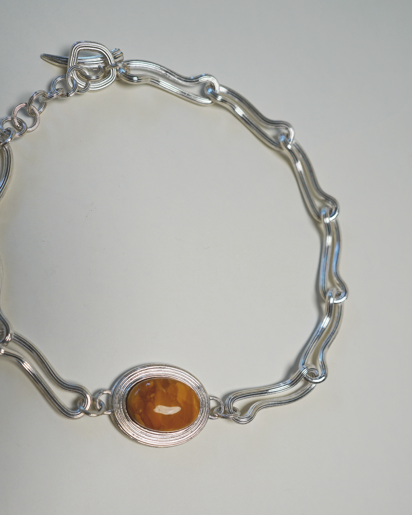 hein-studio-de-la-mer-collier-ambre-argent-925-42-cm image 2