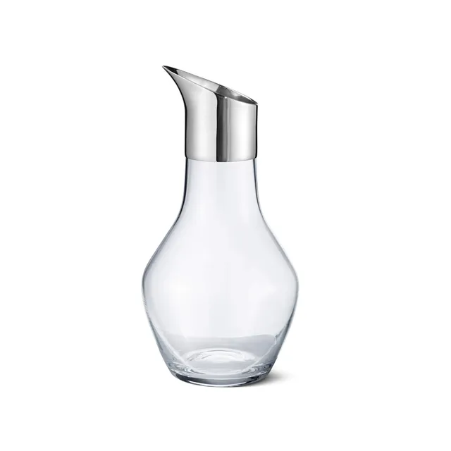 georg-jensen-sky-carafe-eau-verre-inox image 1
