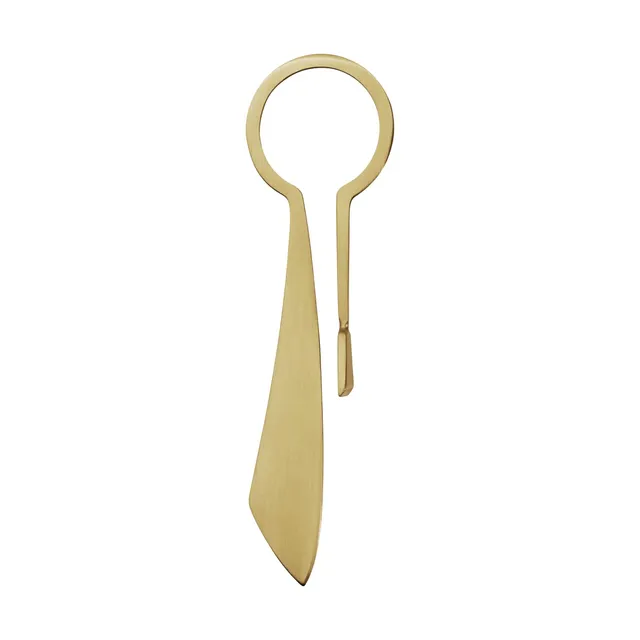georg-jensen-shades-marque-page-acier-dor-coupe-papier-livre image 1