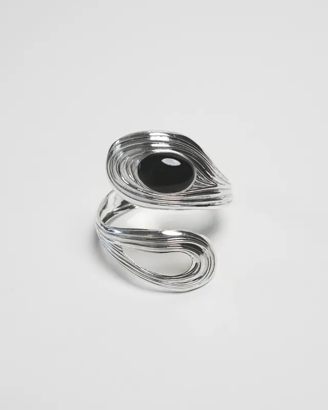 hein-studio-de-la-mer-bracelet-spirale-onyx-noir image 1