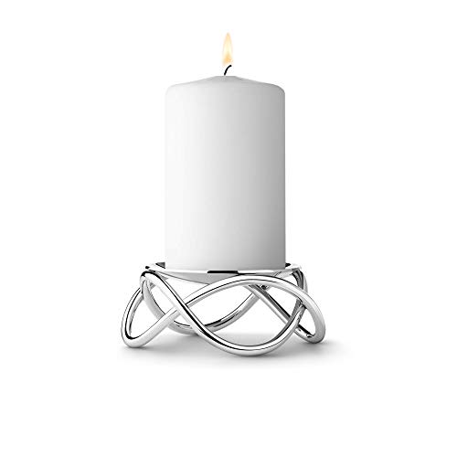 georg-jensen-glow-bougeoir-pilier-inox-mat-design-infini image 6