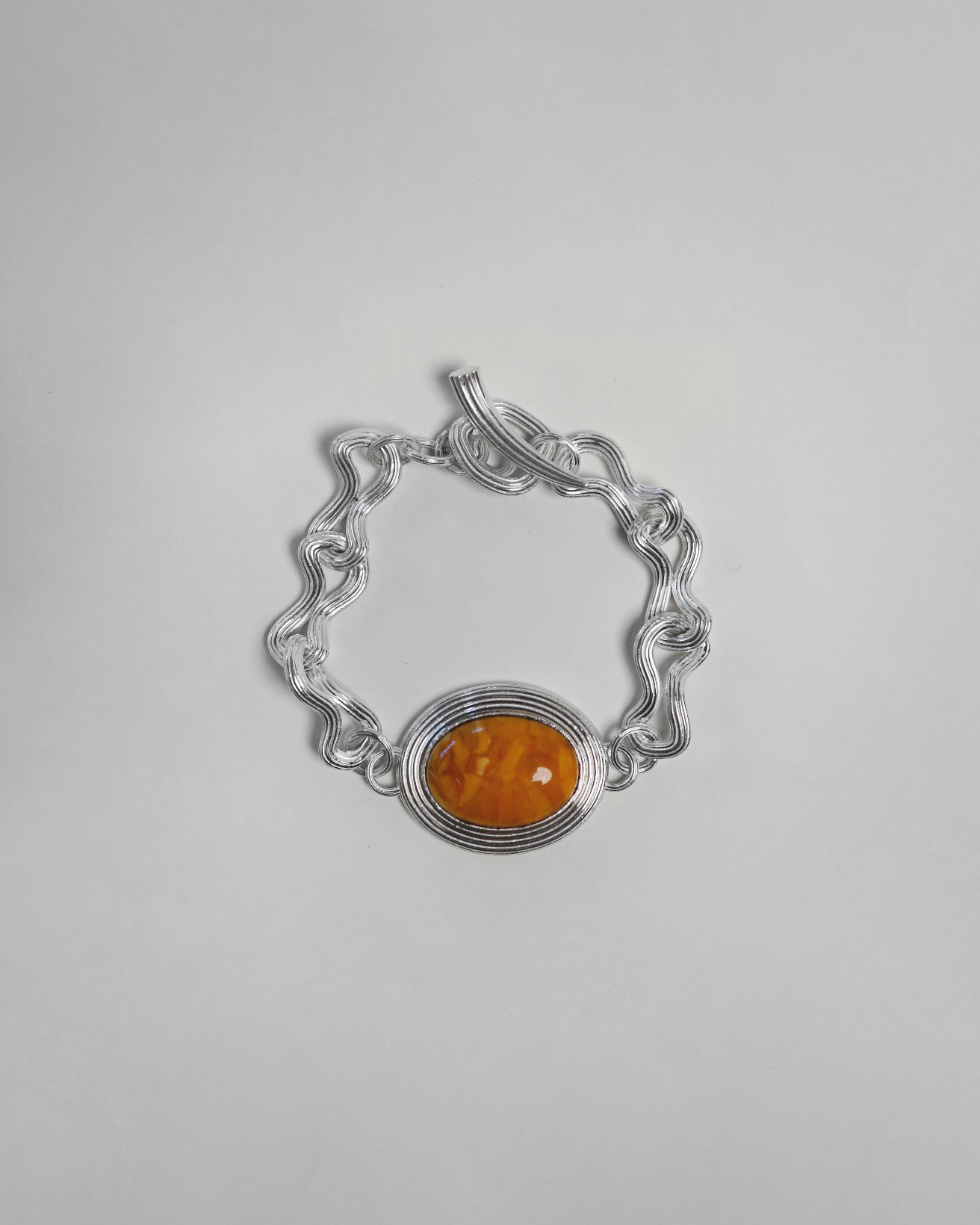 hein-studio-de-la-mer-bracelet-ambre-argent-925-20cm image 1