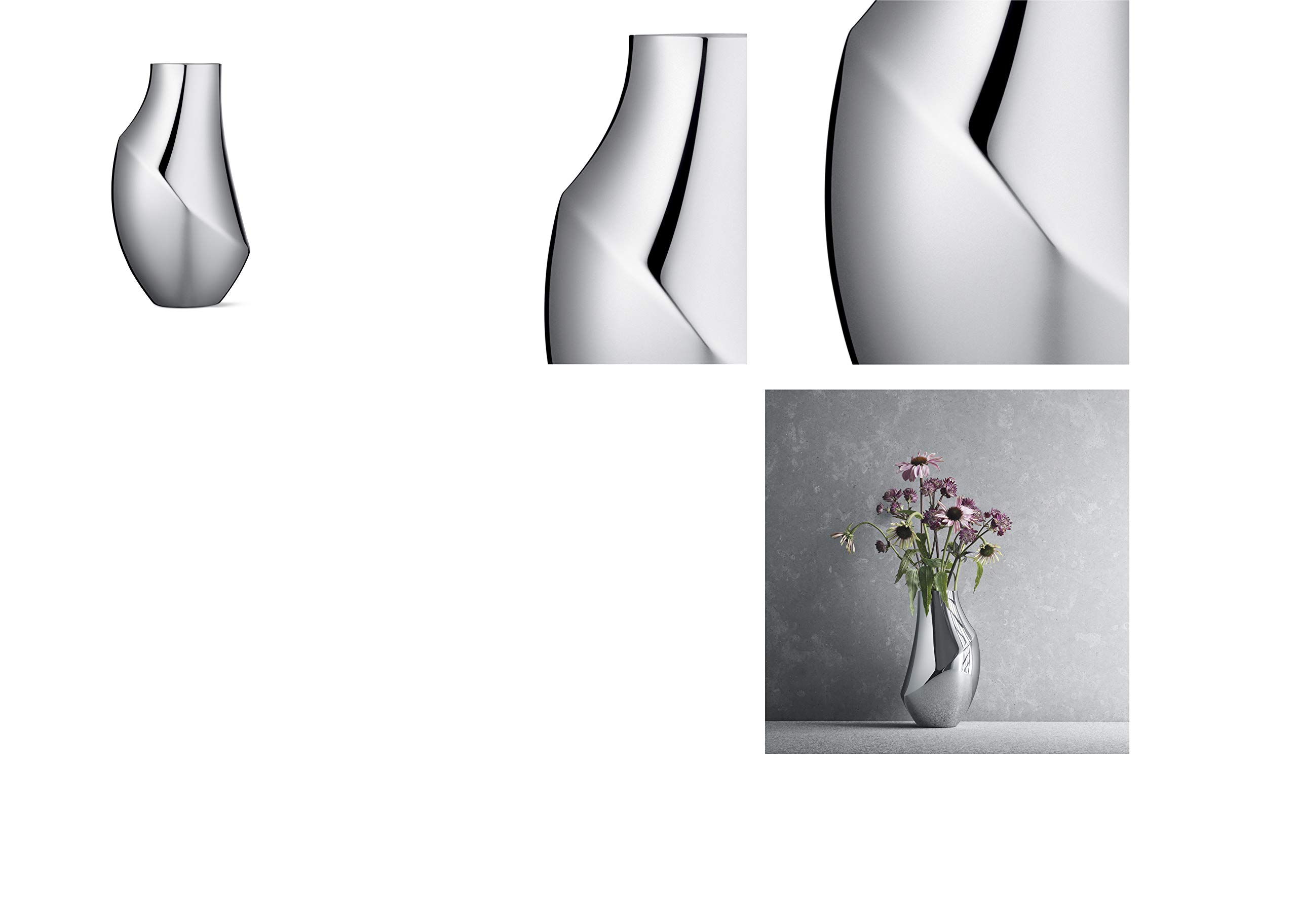 georg-jensen-flora-vase-acier-inoxydable-taille-m-23-cm image 5